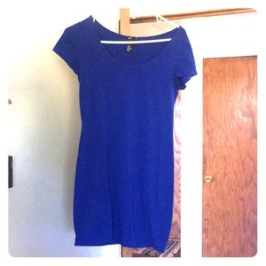 Royal blue Mini T- Shirt dress